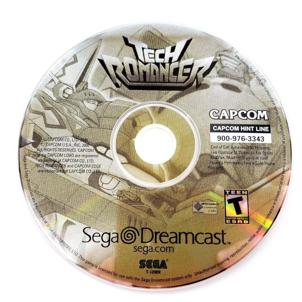 Tech Romancer (Sega Dreamcast, 2000) Disc Only Tested & Works